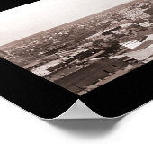Houston TX Panoramisch Foto 1910 Poster (Hoek)