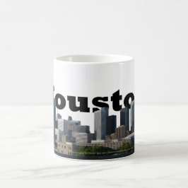 Houston, TX Skyline met Houston in de hemel Koffiemok