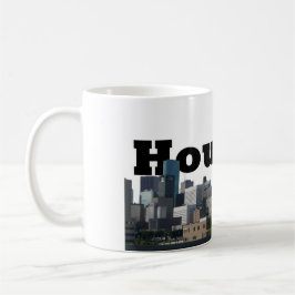 Houston, TX Skyline met Houston in de hemel Koffiemok