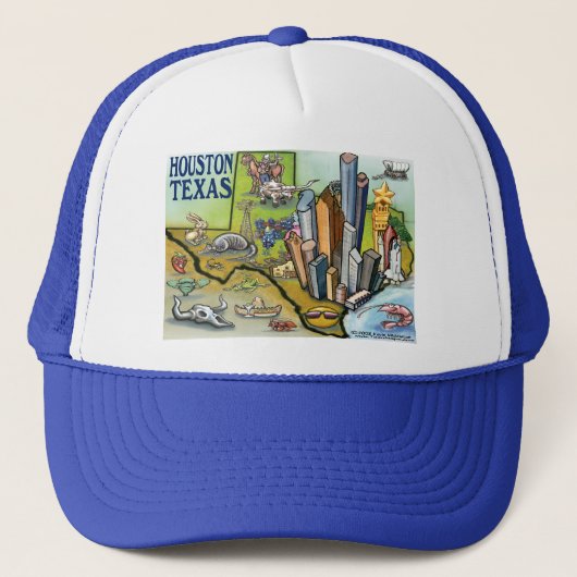 Houston TX Trucker Pet (Voorkant)