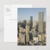 Houston van de binnenstad briefkaart (Voorkant / Achterkant)