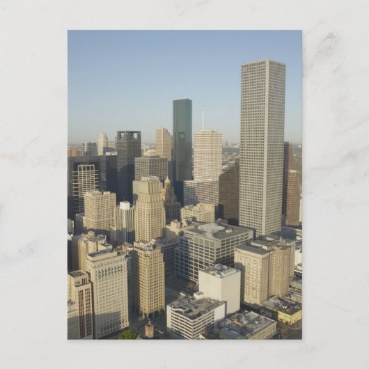 Houston van de binnenstad briefkaart (Voorkant)