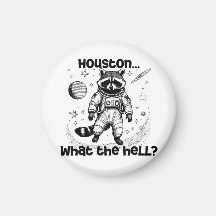 Houston.. Wat verdomme? Schattige wasbeer