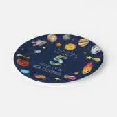 Houston We Have A 5 Year Old 5th Birthday Party Papieren Bordje (Gekanteld)