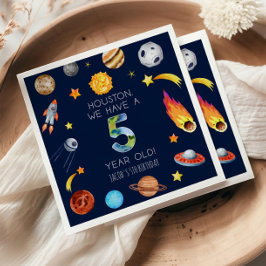 Houston We Have A 5 Year Old 5th Birthday Party Servet