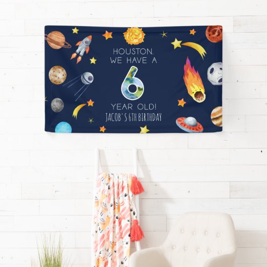 Houston We Have A 6 Year Old 6th Birthday Party Spandoek (Insitu)