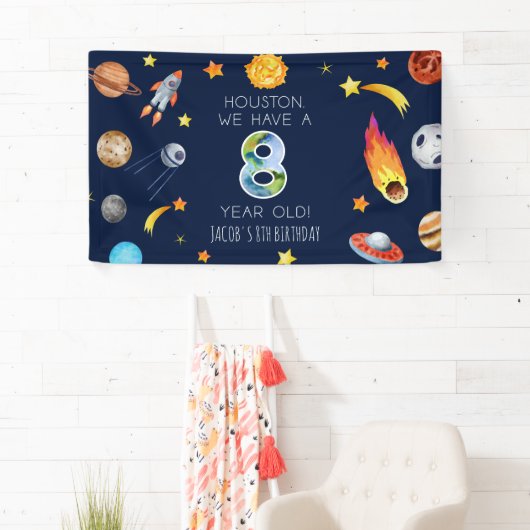 Houston We Have A 8 Year Old 8th Birthday Party Spandoek (Insitu)