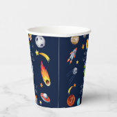 Houston We Have A 9 Year Old 9th Birthday Party Papieren Bekers (Rechts)