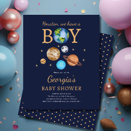 'Houston We Have A Boy' Baby shower