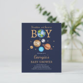 'Houston We Have A Boy' Baby shower (Staand voorkant)