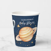 Houston We Have A Boy Outer Space Papieren Bekers (Voorkant)