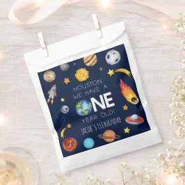 Houston We hebben een 1 jaar oud 1e verjaardagsfee Bedankzakje