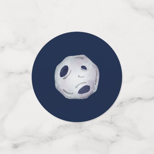 Houston We hebben een 1 jaar oud 1e verjaardagsfee Confetti (Kleine voorkant)