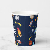 Houston We hebben een 1 jaar oud 1e verjaardagsfee Papieren Bekers (Rechts)