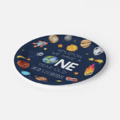 Houston We hebben een 1 jaar oud 1e verjaardagsfee Papieren Bordje (Gekanteld)