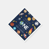 Houston We hebben een 1 jaar oud 1e verjaardagsfee Servet (Hoek)