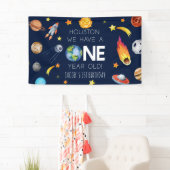 Houston We hebben een 1 jaar oud 1e verjaardagsfee Spandoek (Insitu)