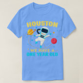 Houston We hebben een 1 jaar oude 1e verjaardag Ou T-shirt (Design voorkant)