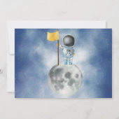 Houston We hebben een 1 jaar oude ruimteastronaut Kaart (Achterkant)