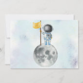Houston We hebben een 1 jaar oude ruimteastronaut Kaart (Achterkant)