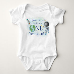 Houston We hebben een 1-jarige jongen. Baby Bodysu Romper