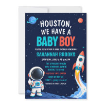 Houston We Hebben een Baby Jongen Space Baby Showe