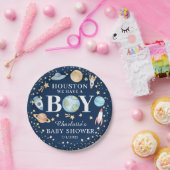 Houston We hebben een Baby shower 7-inch Bord (Feest)