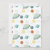 Houston We hebben een Baby shower Kaart (Achterkant)