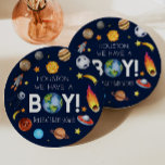 Houston We hebben een Boy Space Galaxy Baby shower Papieren Bordje<br><div class="desc">Dit zijn Houston We Hebben Een Jongen Ruimte Galaxy Baby shower Papieren Borden!</div>