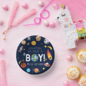 Houston We hebben een Boy Space Galaxy Baby shower Papieren Kommen (Feest)