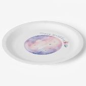 Houston we hebben een één jaar oude Verjaardag Bor Papieren Bordje (Gekanteld)