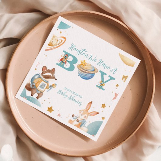 Houston We hebben een jongen buiten de ruimte Servet