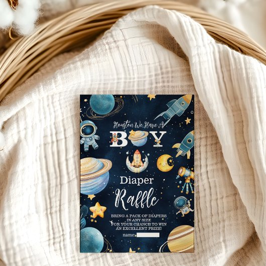 Houston, we hebben een jongen buitenste ruimte lui informatiekaartje