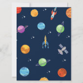 Houston We Hebben Een Jongen Outer Space Uitnodigi (Achterkant)