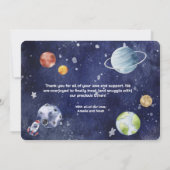 Houston We hebben een jongen pasgeboren geboorte a Kaart (Achterkant)