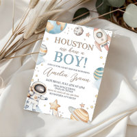 Houston We Hebben een Jongen Ruimte Baby Shower