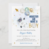 Houston We hebben een padvinder Baby shower Kaart (Voorkant)