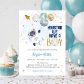 Houston We hebben een padvinder Baby shower Kaart