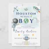 Houston We hebben een padvinder baby shower ruimte Kaart (Voorkant)