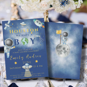Houston We hebben een padvinder baby shower ruimte Kaart