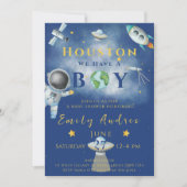 Houston We hebben een padvinder baby shower ruimte Kaart (Voorkant)