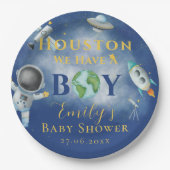 Houston We hebben een padvinder baby shower ruimte Papieren Bordje (Voorkant)