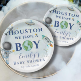 Houston We hebben een padvinder baby shower ruimte Papieren Bordje