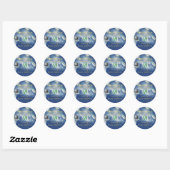 Houston We hebben een padvinder baby shower ruimte Ronde Sticker (Vel)