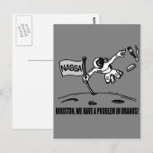 HOUSTON WE HEBBEN EEN PROBLEEM BRIEFKAART (Voorkant / Achterkant)