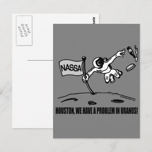 HOUSTON WE HEBBEN EEN PROBLEEM BRIEFKAART (Voorkant / Achterkant)