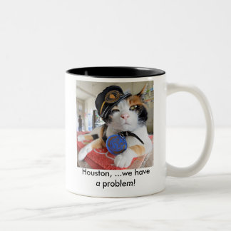 Houston, we hebben een probleem, Houston, ...We he Tweekleurige Koffiemok