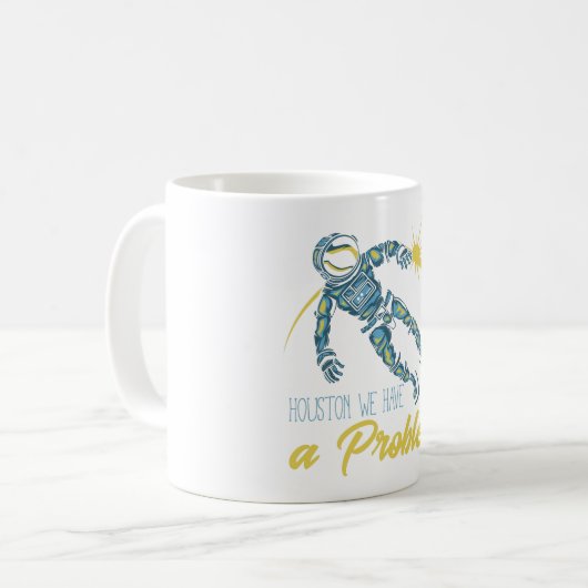 Houston We hebben een probleem Koffiemok (Voorkant links)