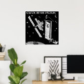 Houston, we hebben een probleem poster (Thuiskantoor)