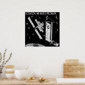 Houston, we hebben een probleem poster (Keuken)